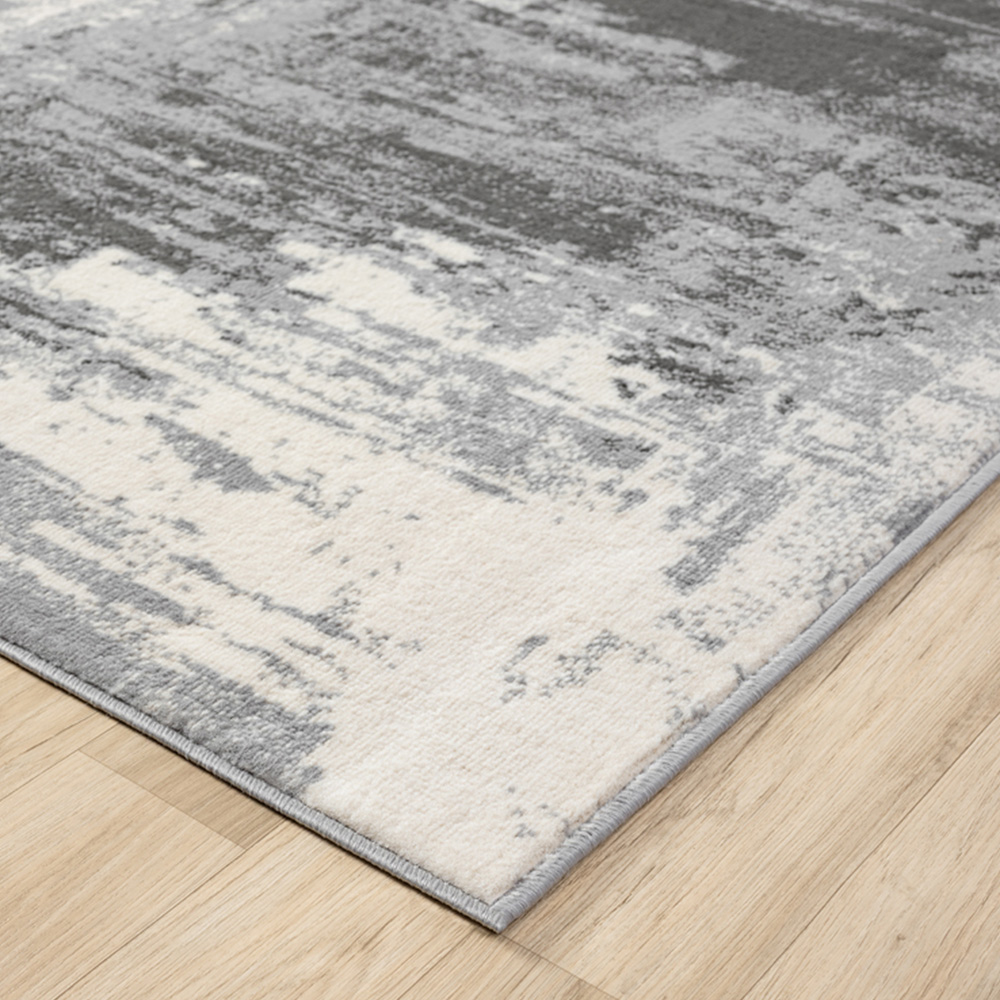 Desire Rugs Obsidian Grey Craft Abstract Rug 120 x 170cm Image 5