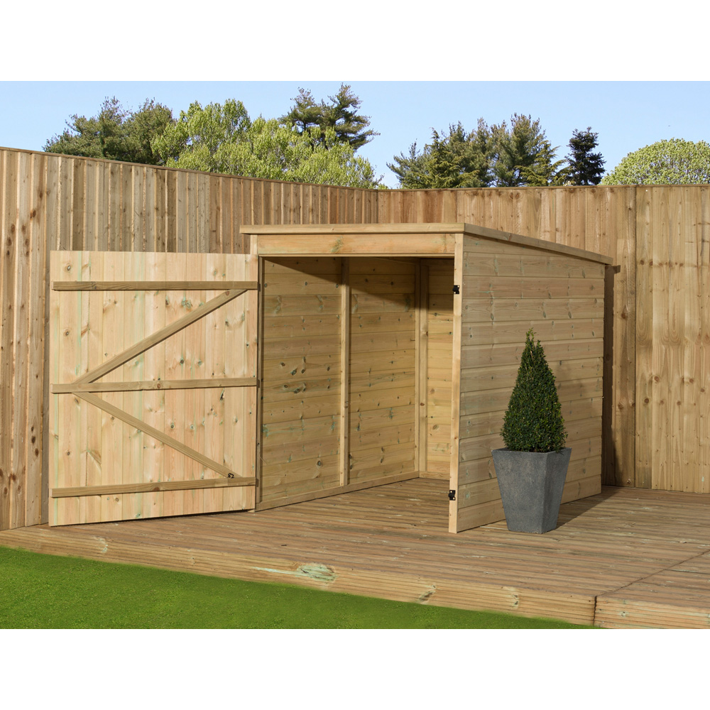 Empire Sheds 4 x 6ft Mobility Scooter Store Pent Shed Image 3