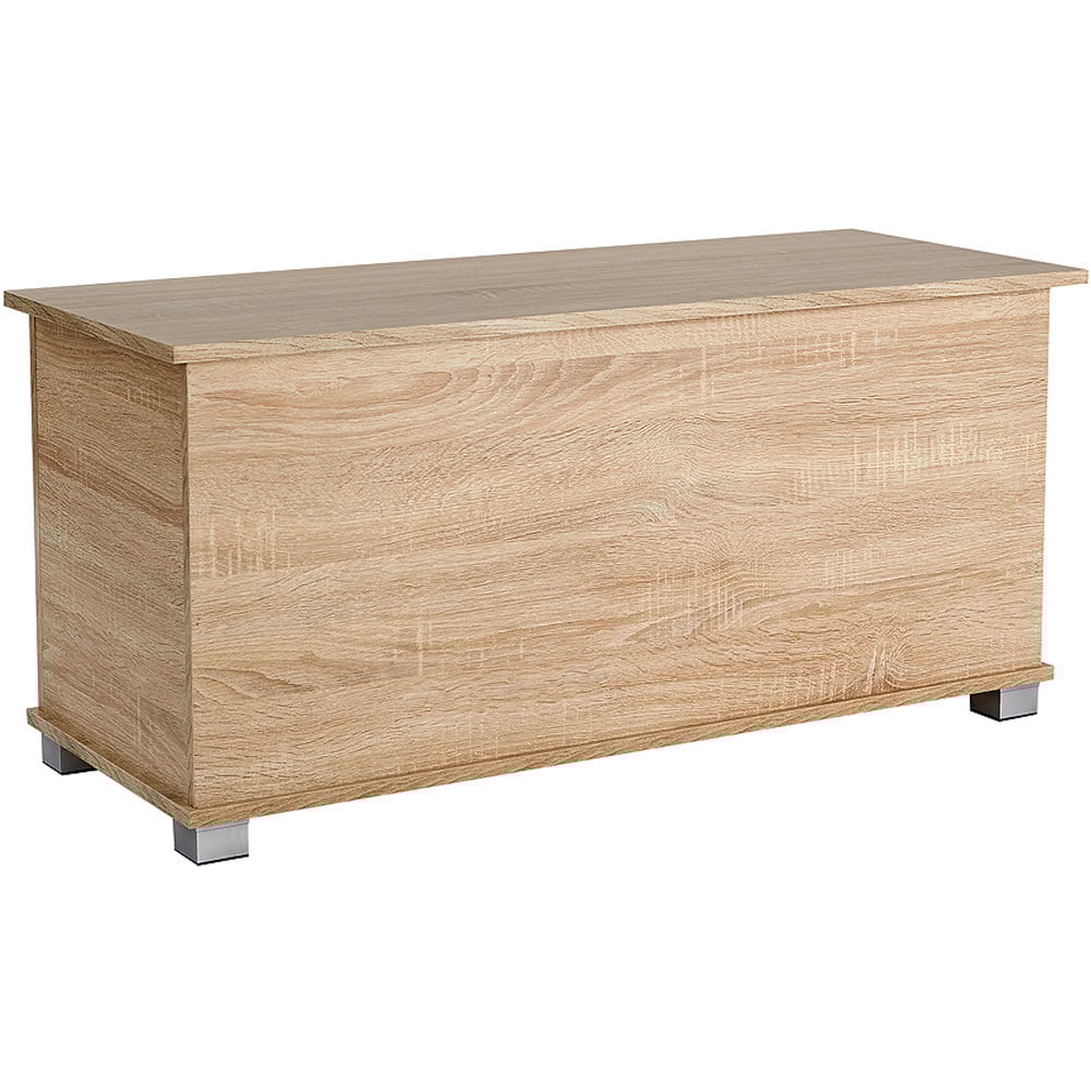 Home Source Malmo Sonoma Oak Effect Storage Ottoman Chest Image 2