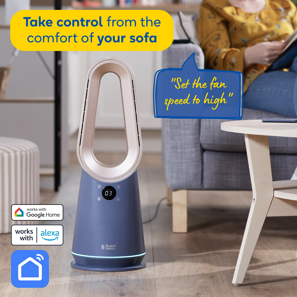 Russell Hobbs Opulence Smart Oscillating Bladeless Cooling Fan with Remote Image 4