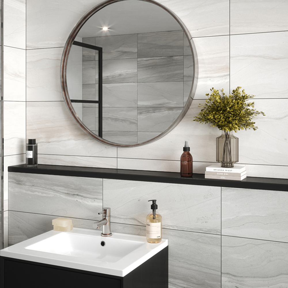 Johnson Tiles Haven Stone Effect Sand Wall Tile Sample 600 x 300mm Image 4