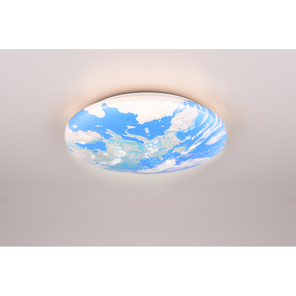 TRIO Terra Globe Integrated LED Ceiling Light Image 2