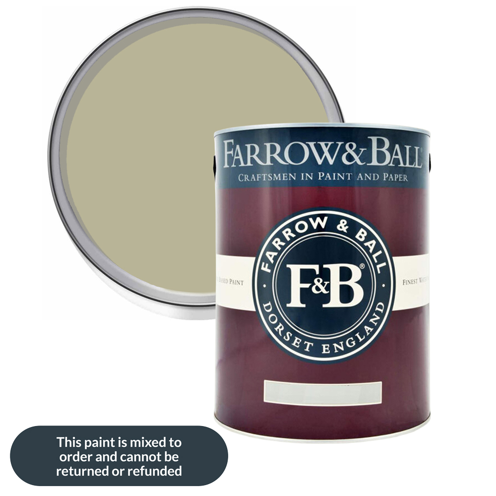 Farrow & Ball Interior Wood and Metal 75 Ball Green Flat Eggshell Paint 5L Image 1