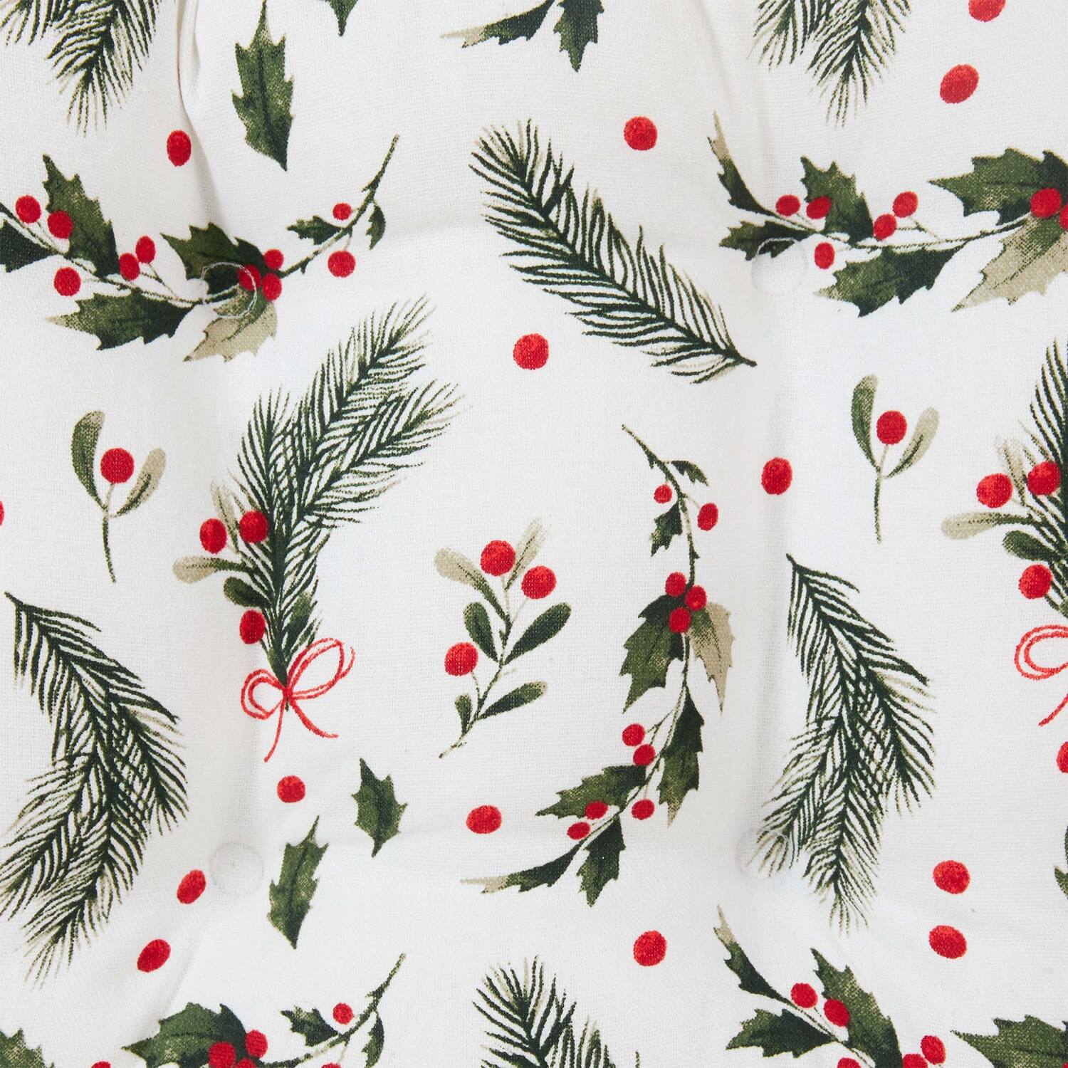 Holly Seat Pad - Green Image 2