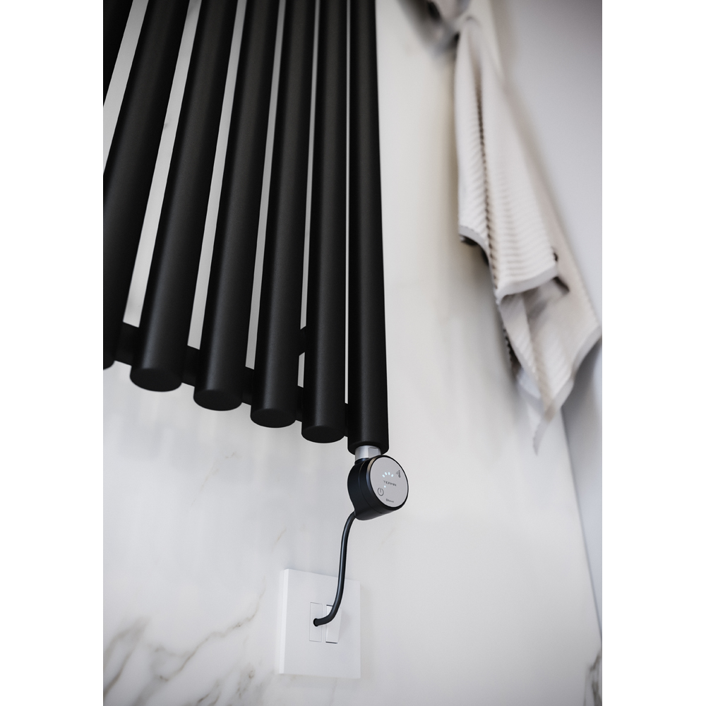 Terma Rolo Room Heban Black Electric Radiator Bluetooth 800W 1800 x 370mm Image 6