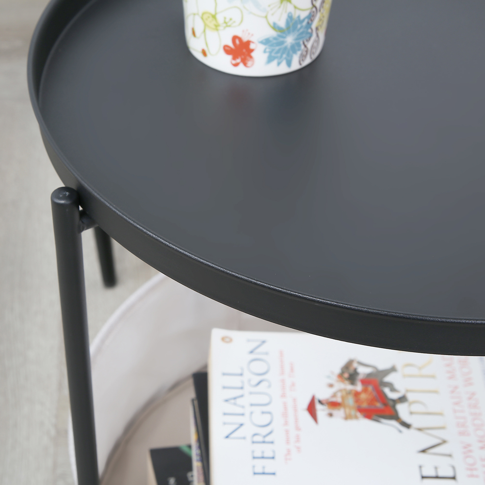 Bakewell Single Shelf Black Coffee Table Image 4