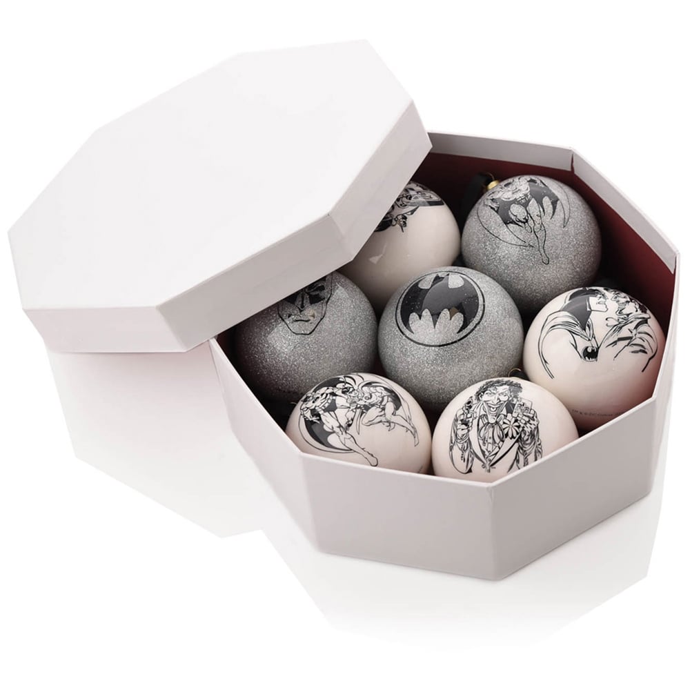 DC Comic Batman Christmas Baubles 7 Pack Image 2