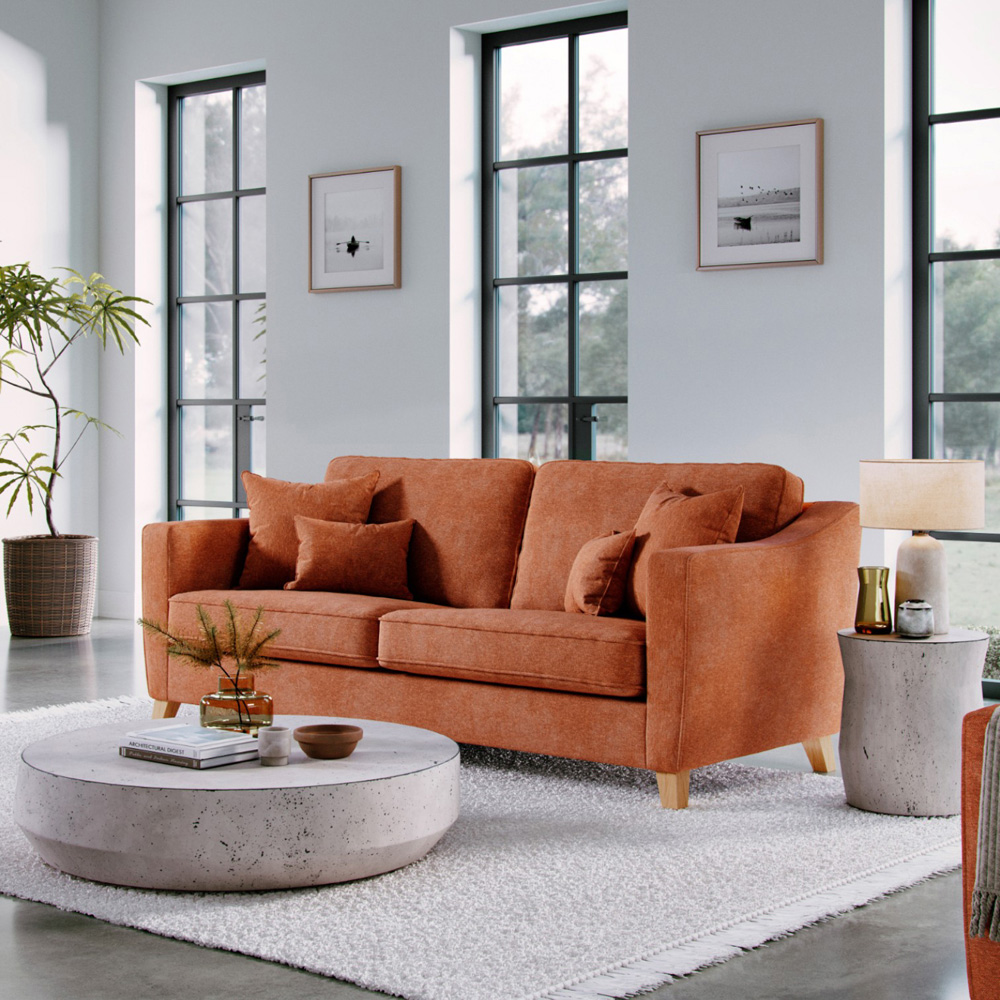 Marlon 2 Seater Large City Terracota Sofa Image 6