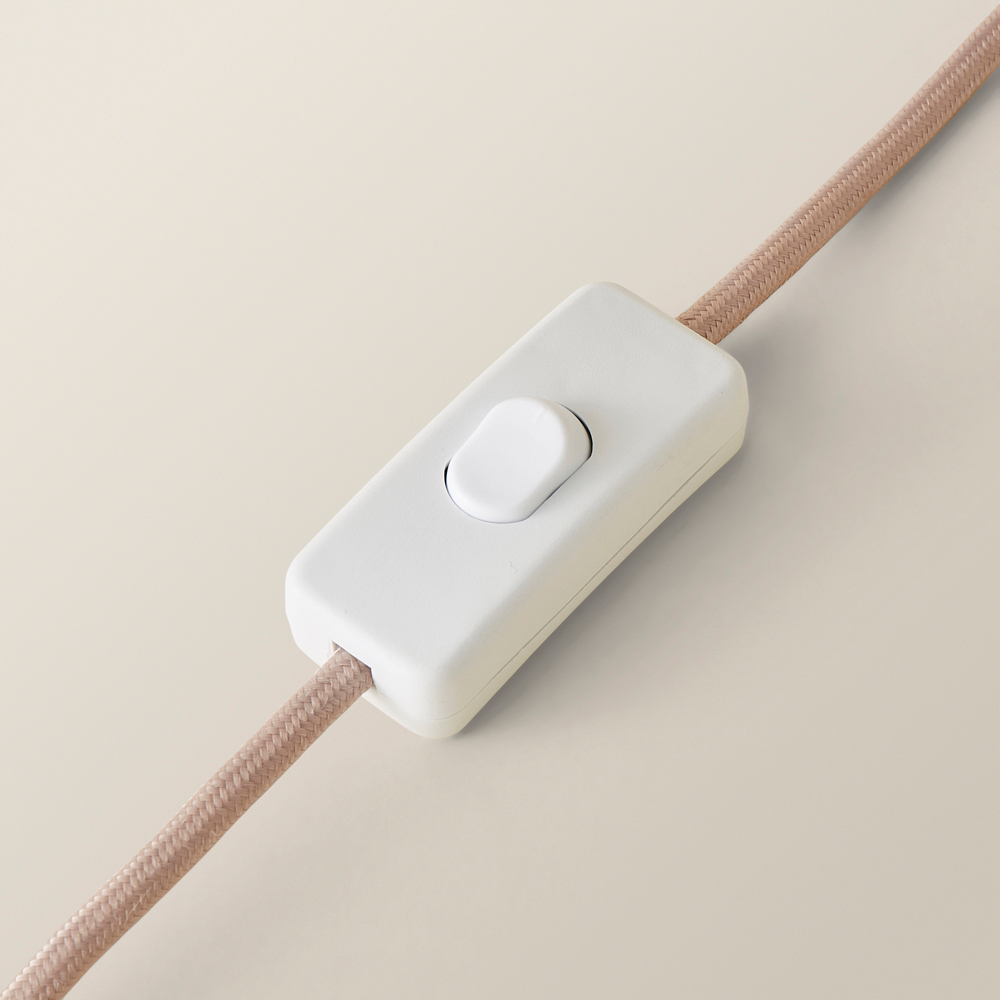 ValueLights Bobbins Pink Scallop Shade Rose Pink LED Floor Lamp Image 4