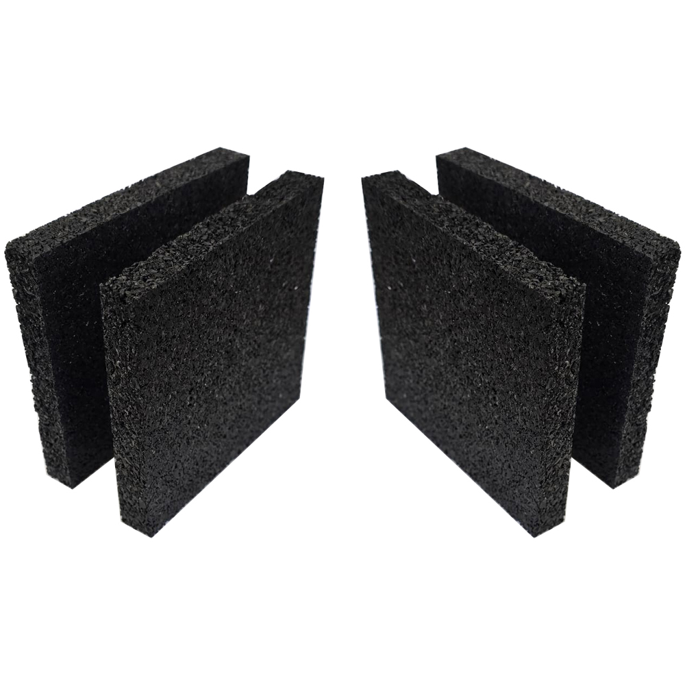 Rubber Anti-Vibration Pad 100 x 100 x 6mm 4 Pack Image 2