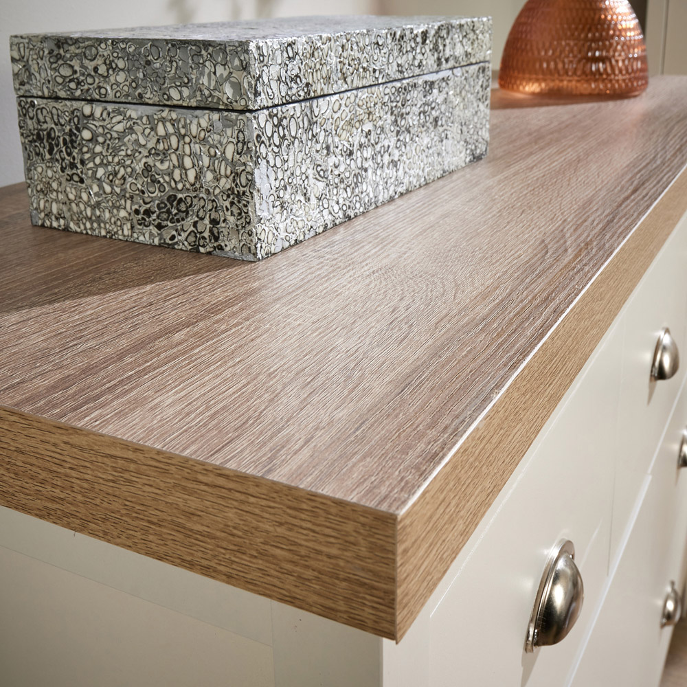 Home Source Avon 7 Drawer Off White Chest of Drawers Image 3