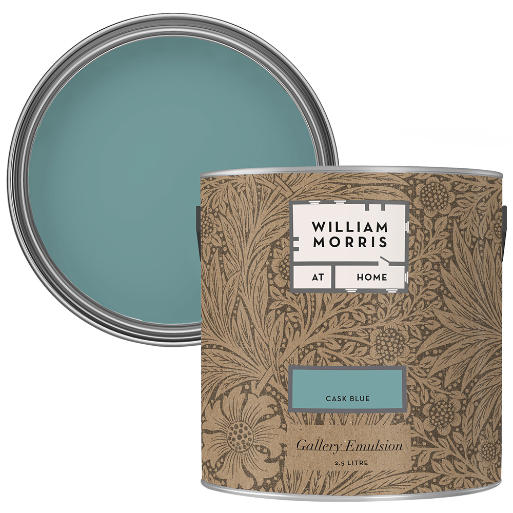 William Morris At Home Cask Blue Gallery Emulsion Paint 2.5L Image 1