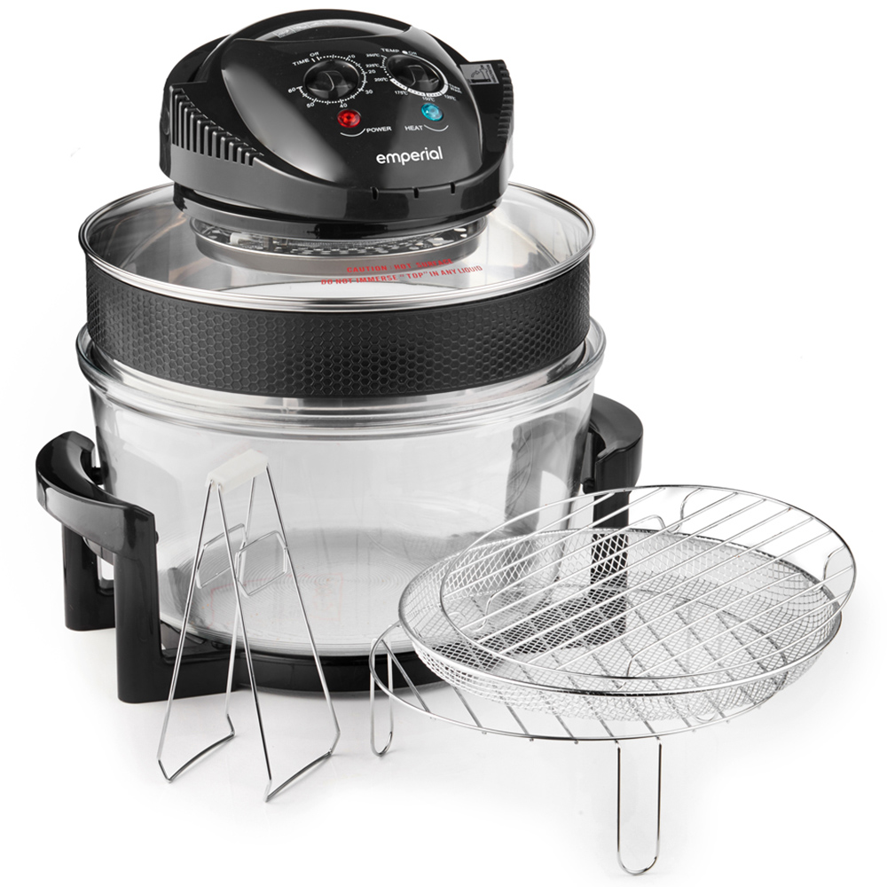 Emperial 17L Halogen Oven Cooker with Extender Ring and Accessories Image 2