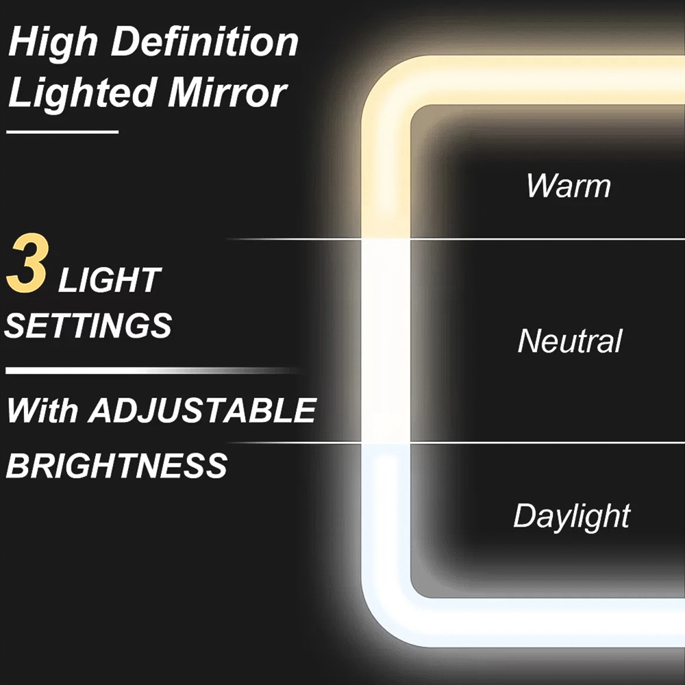 Kosy Koala Luna 2 Drawer LED Mirror Dressing Table with Stool Image 5