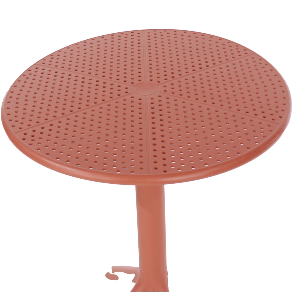 Core Products Rimini Lattice 2 Seater Terracotta Bistro Table Set Image 5