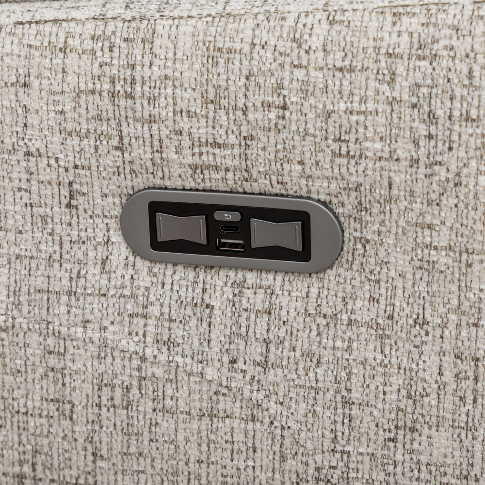Long Island 3 Seater Beige Recliner Sofa Image 8