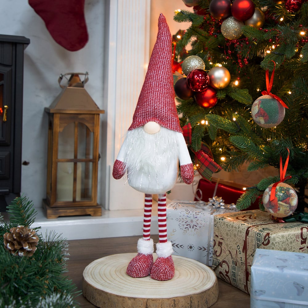 The Christmas Workshop Red Standing Gonk Decoration 63cm Image 3