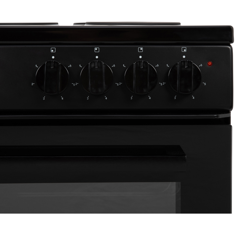 Willow Appliances WE50TSB Black Twin Cavity 31L and 62L Double Oven Electric Cooker with 4 Burner Image 9