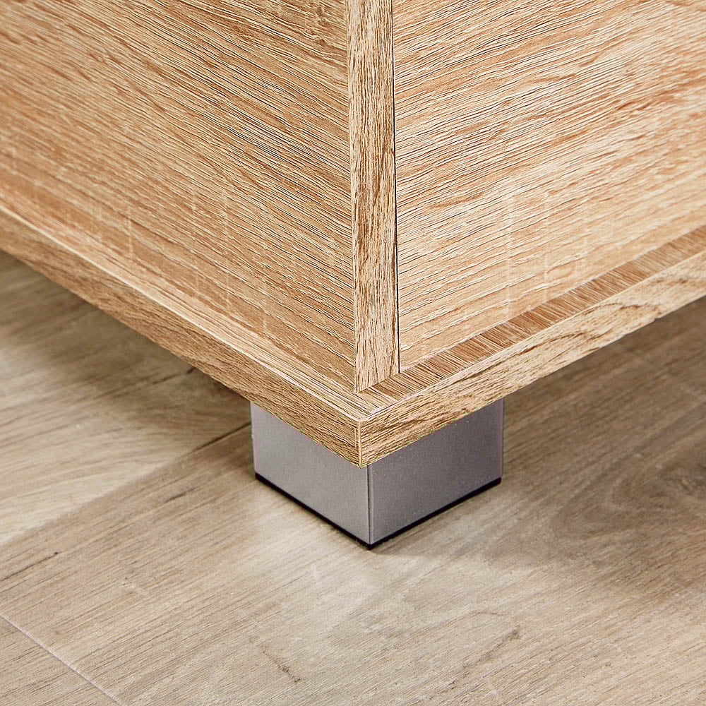 Home Source Malmo Sonoma Oak Effect Storage Ottoman Chest Image 5