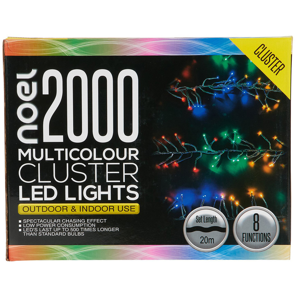 2000 Cluster LED Lights Multicolour - Multicolour Image 4