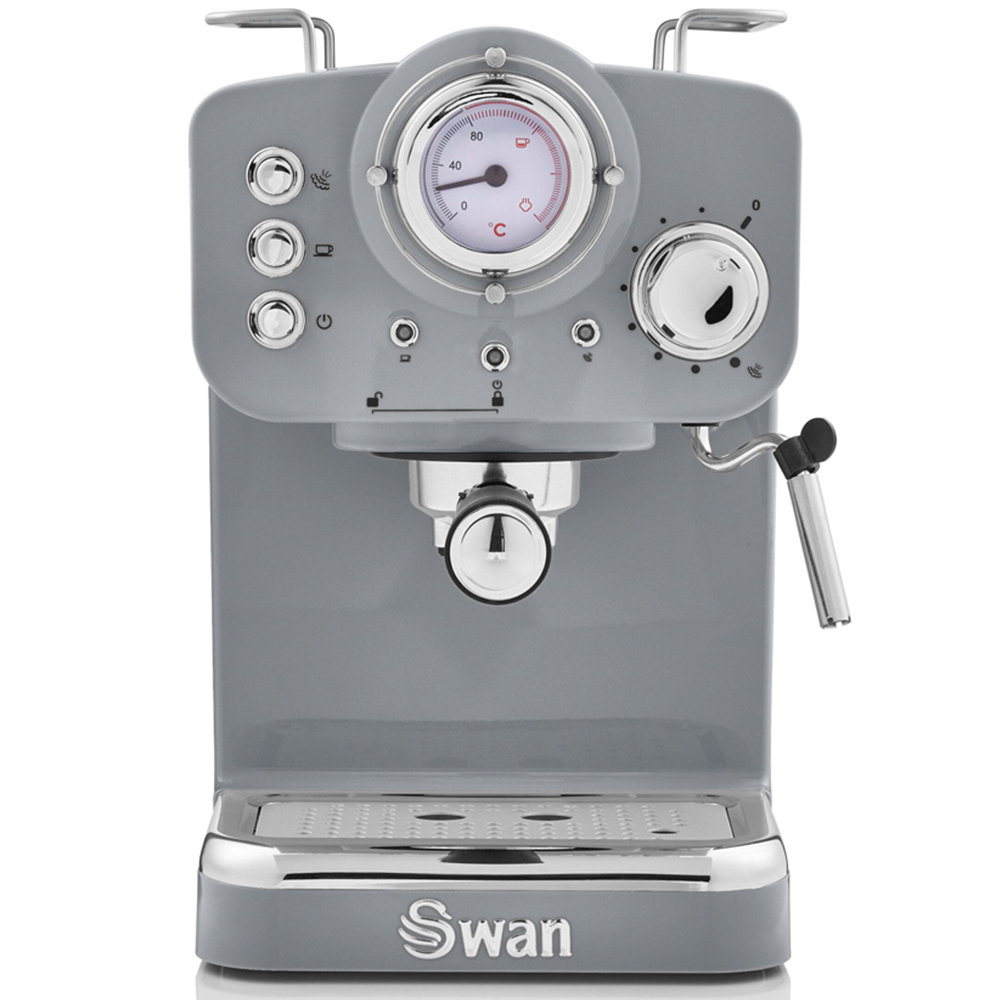 Swan Retro SK22110GRN Grey Pump Espresso Coffee Machine Image 3