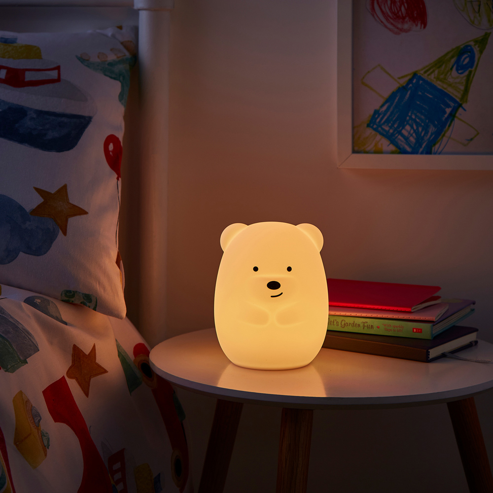 Glow Colour Changing Bertie Bear LED Silicone Night Light Image 8