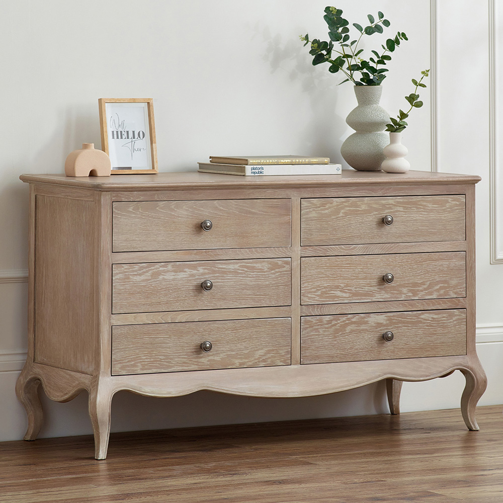 Julian Bowen Camille 6 Drawer Wide Chest of Drawers Image 1