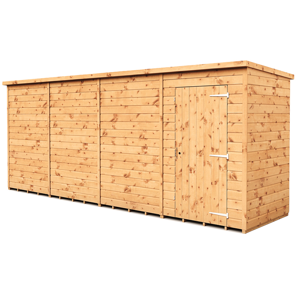 Empire Sheds 16 x 4ft Tongue and Groove Wooden Pent Garden Shed Image 1