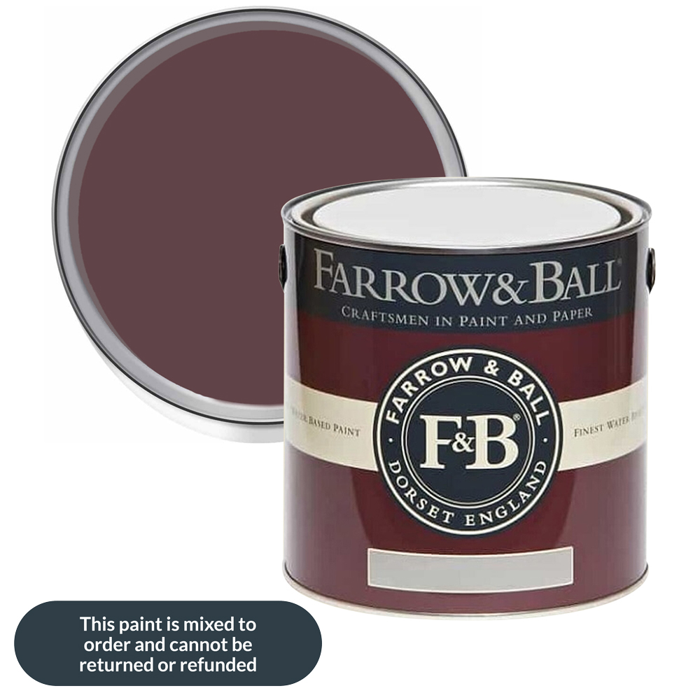 Farrow & Ball Modern Eggshell Brinjal Satin Paint 2.5L Image 1