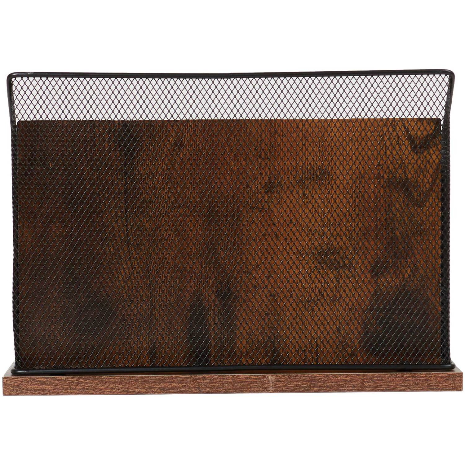 Bamboo Mesh Letter Sorter - Black Image 4