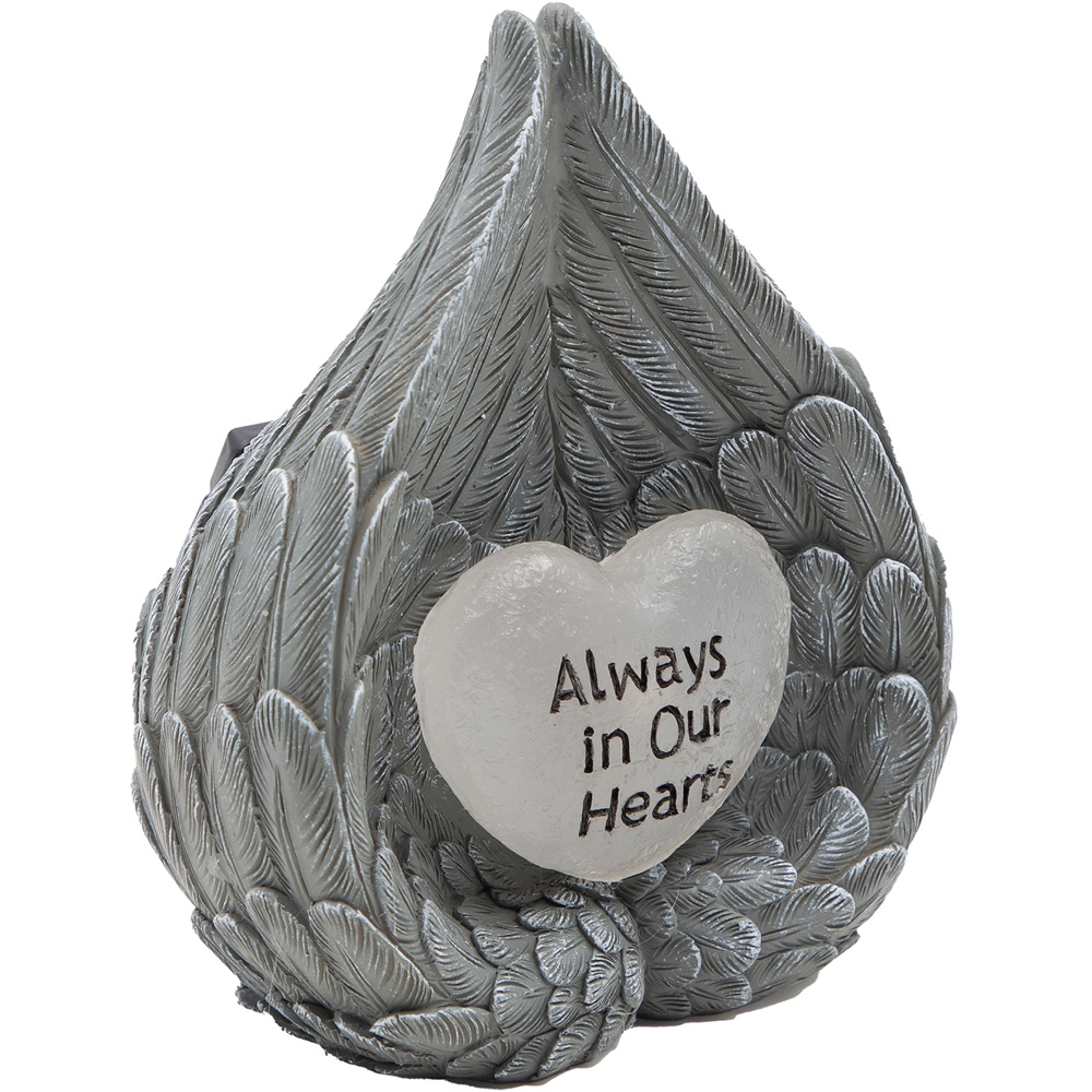 Gardenkraft Angel Wings Heart Solar Light Image 1