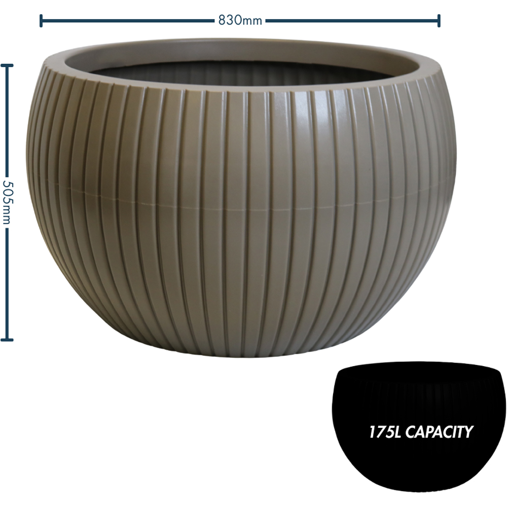 Trifibre Windsor Clay Roto Moulded Planter 50 x 83cm Image 7