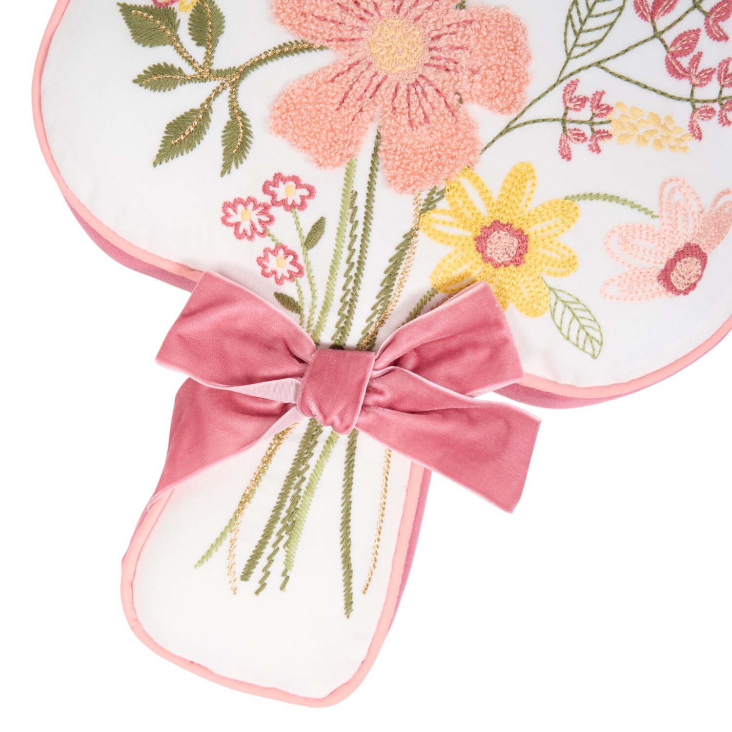 Blooming Bouquet Shaped Cushion Pink Image 5