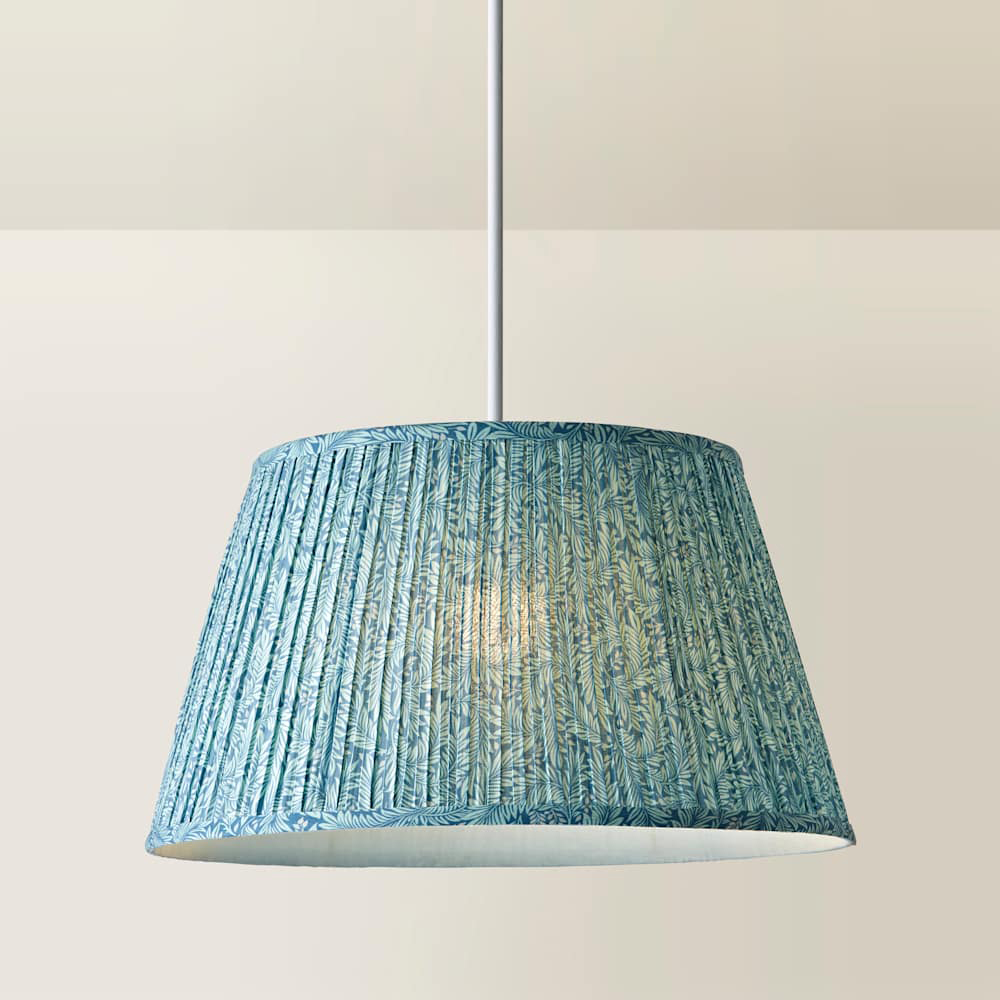 ValueLights Alba Tapered Leaf Pleated Large Ceiling Lamp Shade Image 4