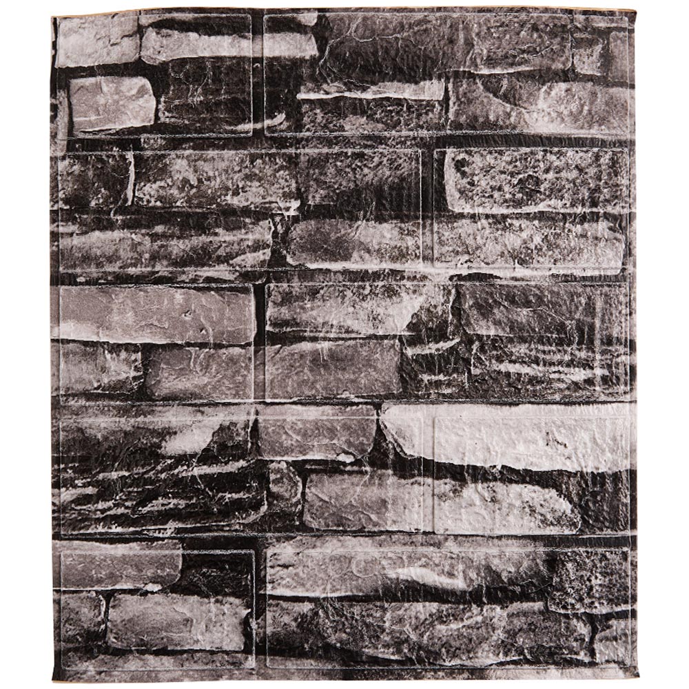 Living and Home 3D Brick Texture Brown Wall Sticker 15 Pack Image 2