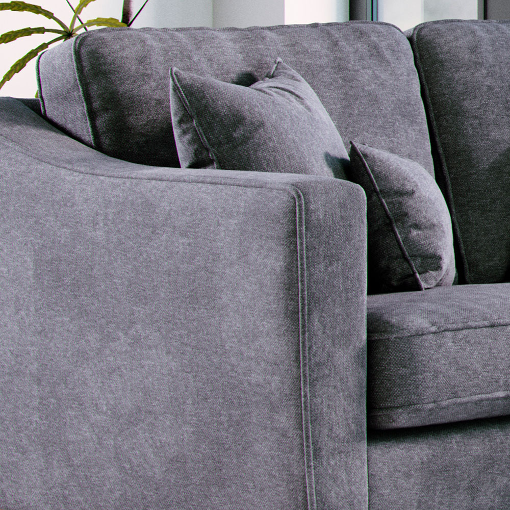 Marlon 2 Seater Large City Steel Sofa Image 4