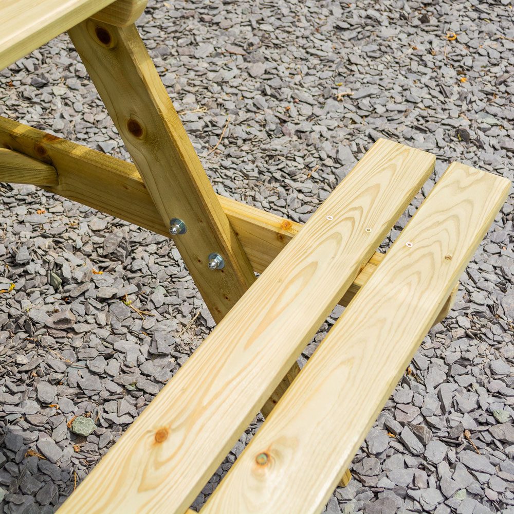 Rowlinson Traditional 8 Seater Picnic Table 1.8m Image 5