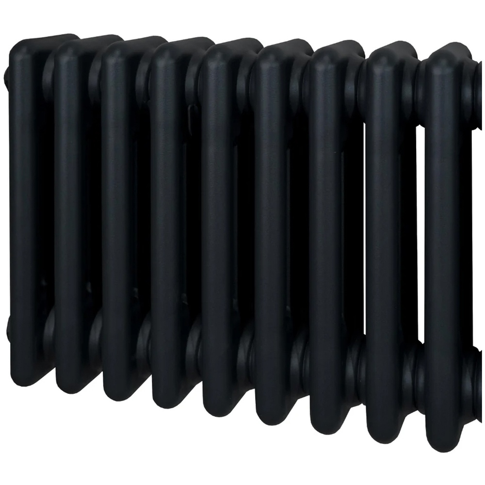 Monster Shop 4311 BTU Black Traditional 3 Column Radiator 600 x 832mm Image 4