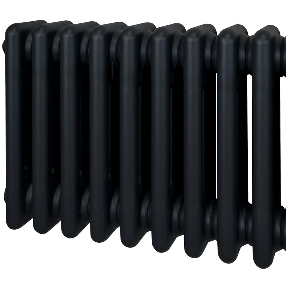 Monster Shop 5292 BTU Black Traditional 3 Column Radiator 600 x 1012mm Image 4