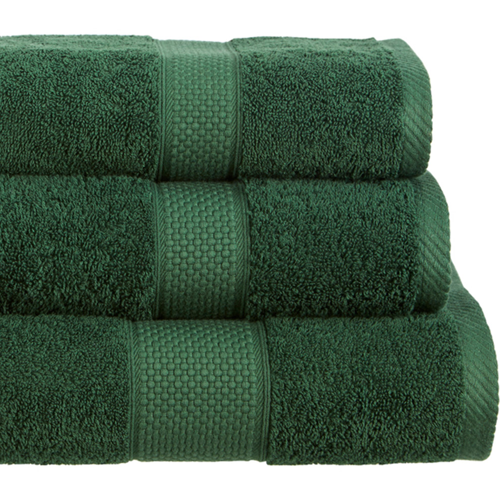 Imperial Ringspun Combed Cotton Bottle Green Extra Large Jumbo Turkish Bath Sheet Image 2