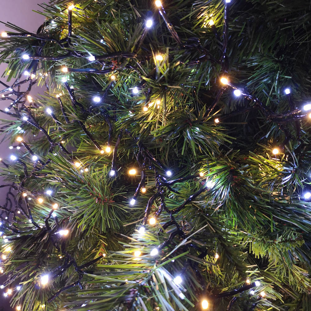 Premier ClusterBrights 960 Cool and Warm White LED Christmas Cluster Light 12.4m Image 4