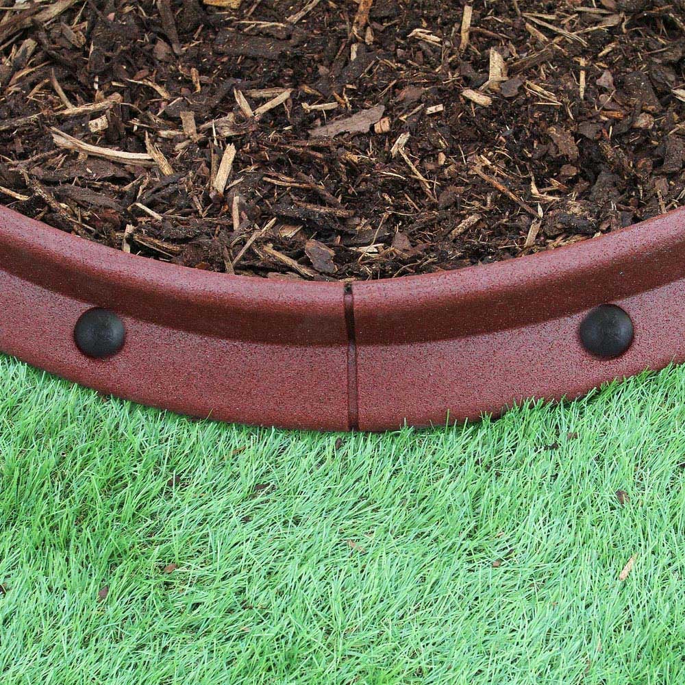 MonsterShop Terracotta 4ft 14 Pack Flexible Lawn Edging Image 5