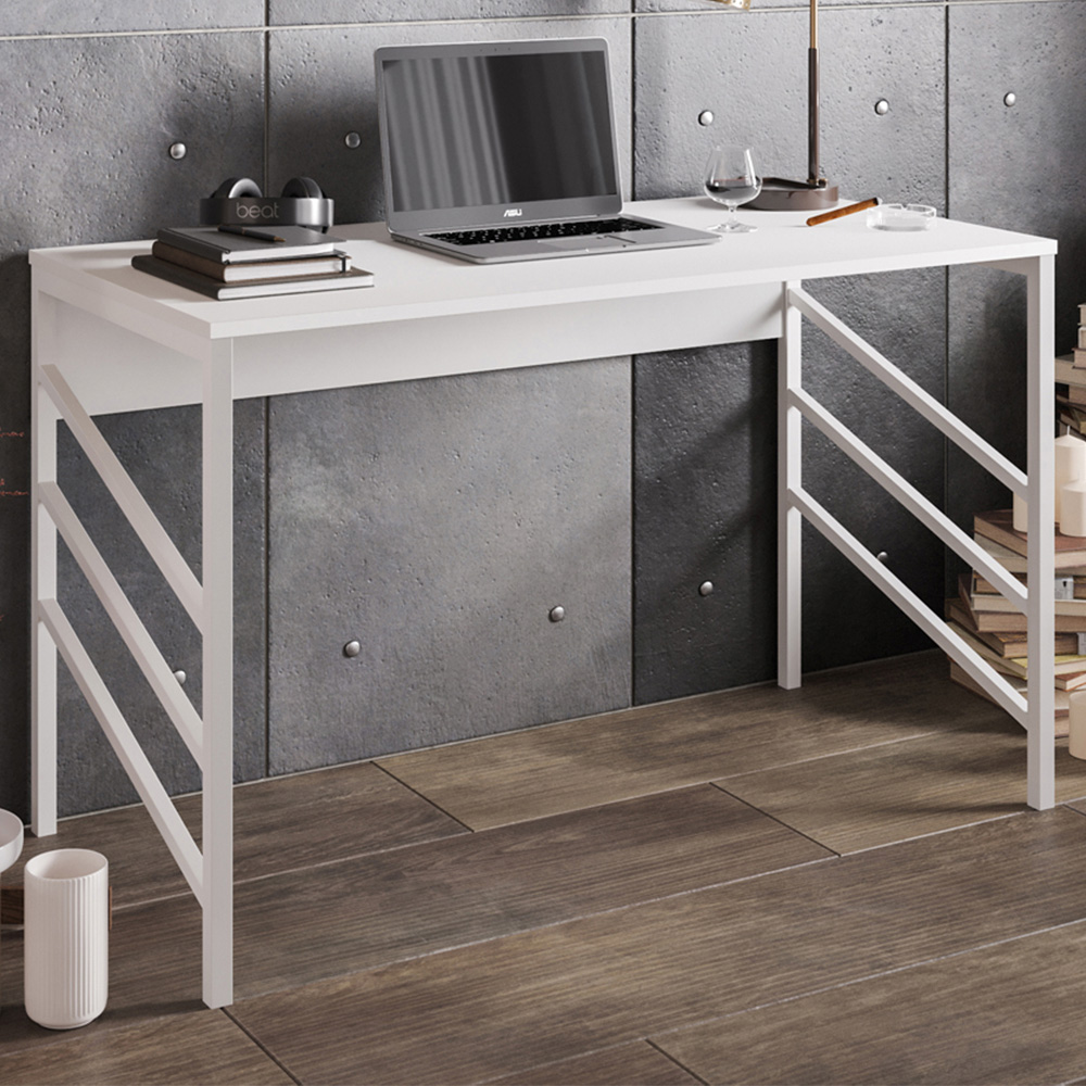 Decorotika Tuna Modern Study Desk White Image 1