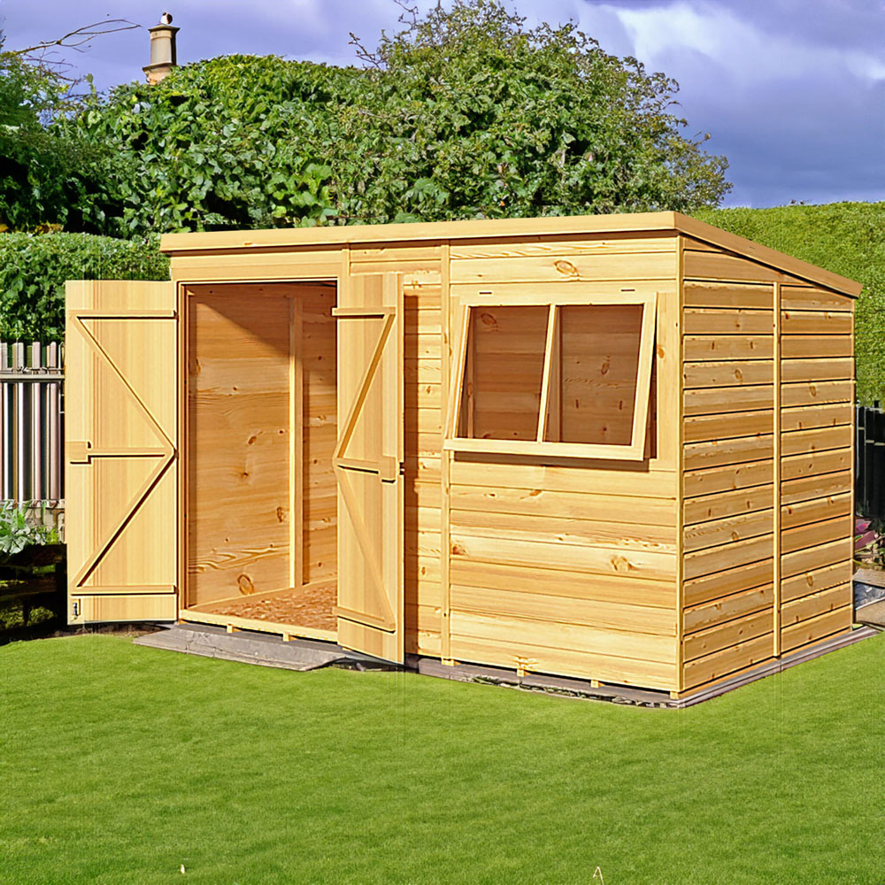 Shire 10 x 6ft Shiplap Pent Garden Shed Image 6