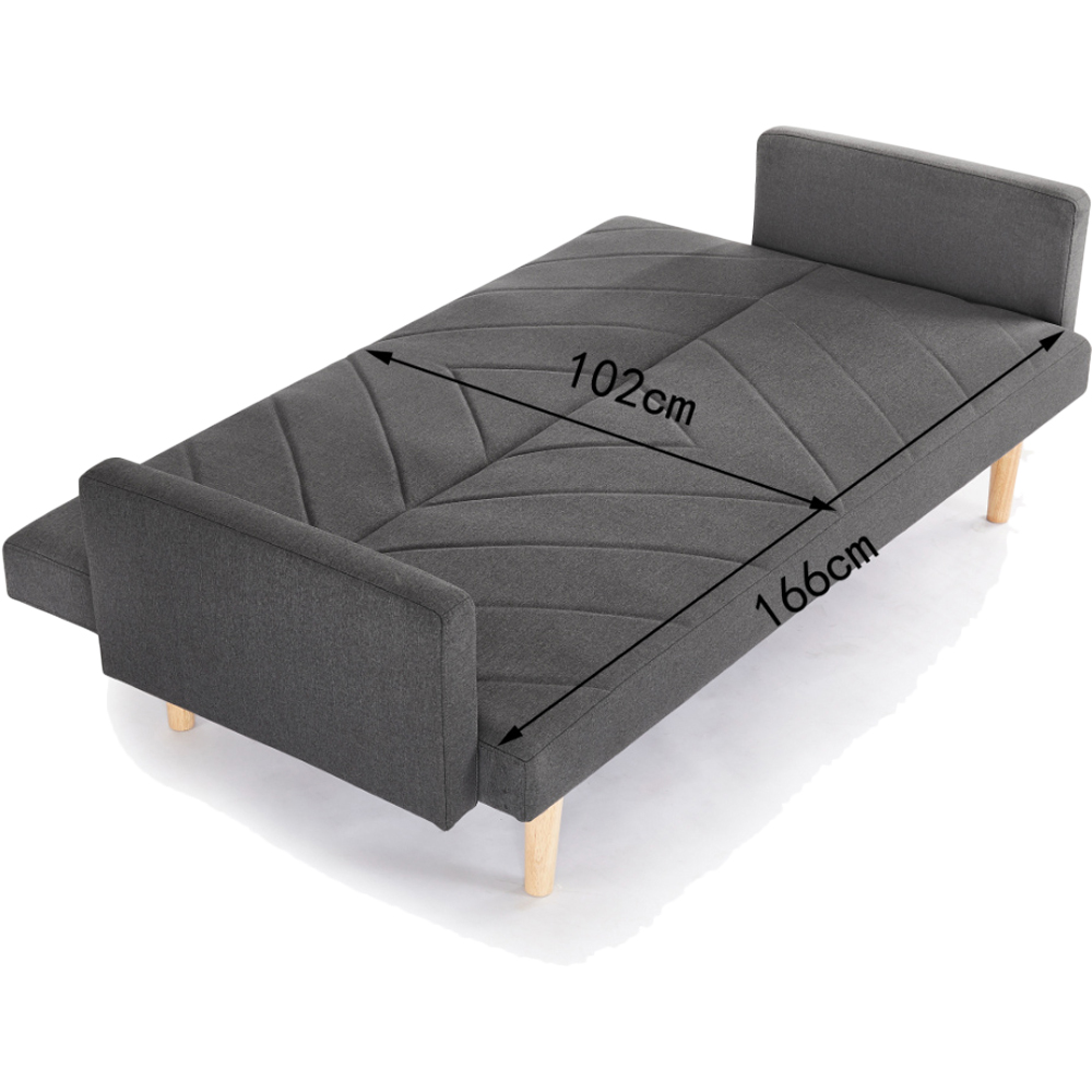 Home Detail Ryan 2 Seater Dark Grey Sofa Bed Image 5