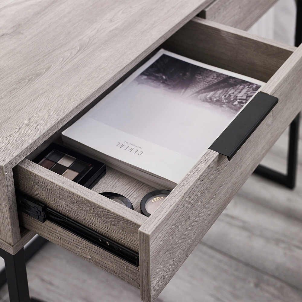 Julian Bowen Bali 2 Drawer Grey Oak Dressing Table Image 6