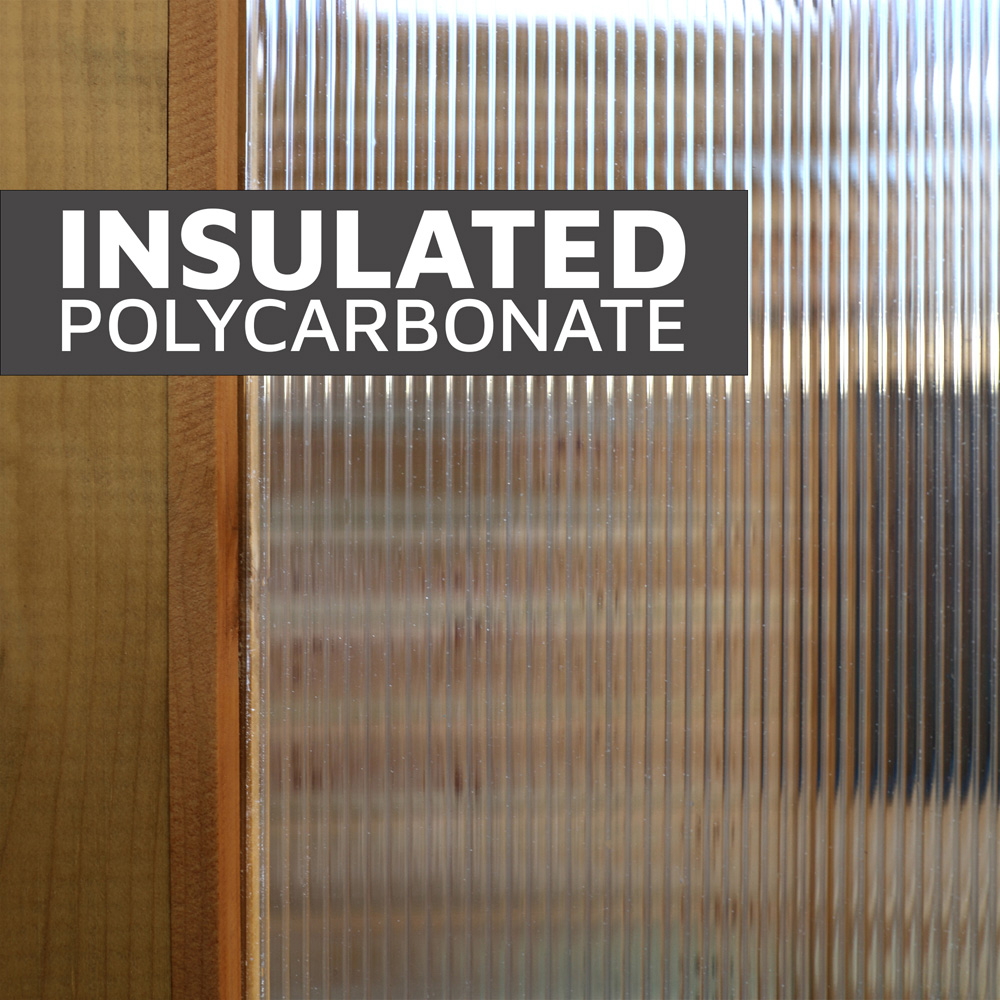 Mercia Woodsman Apex Polycarbonate 8 x 6ft Greenhouse Image 7