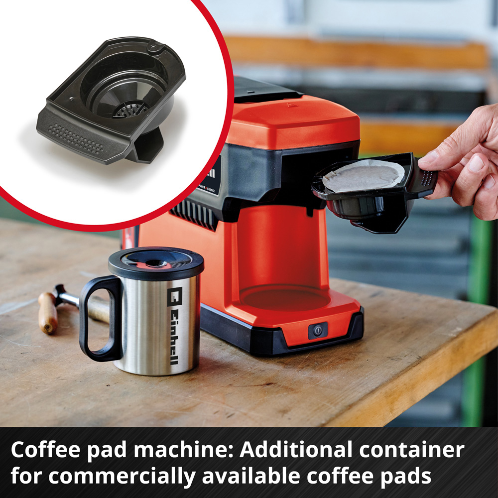 Einhell Power X-Change TE-CF 18 Li-Solo Cordless Coffee Machine Image 4