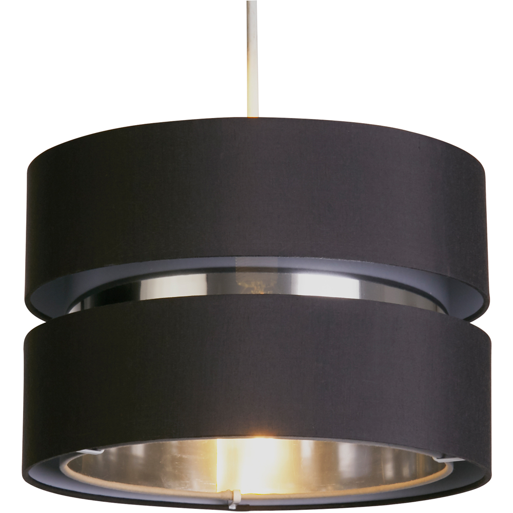 Lighting Collection Brea 2 Tier Grey Ceiling Shade Image 3