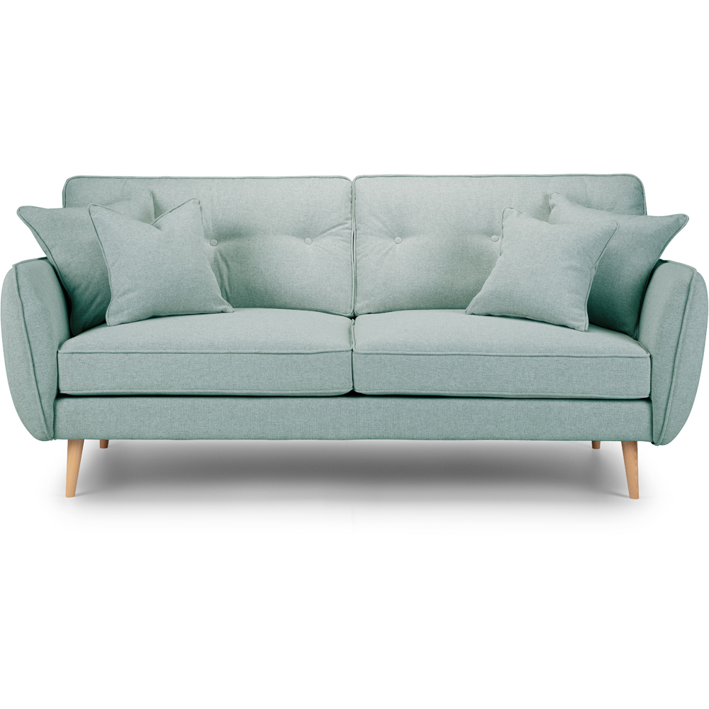 Opry Faro 3 Seater Button Back Aqua Sofa Image 3